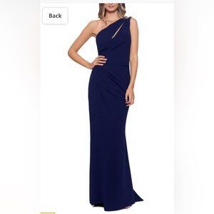 NEW Navy Blue Sheath Gown